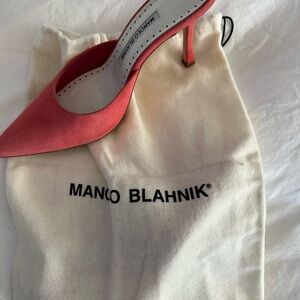 Manolo Blahnik Coral Heels